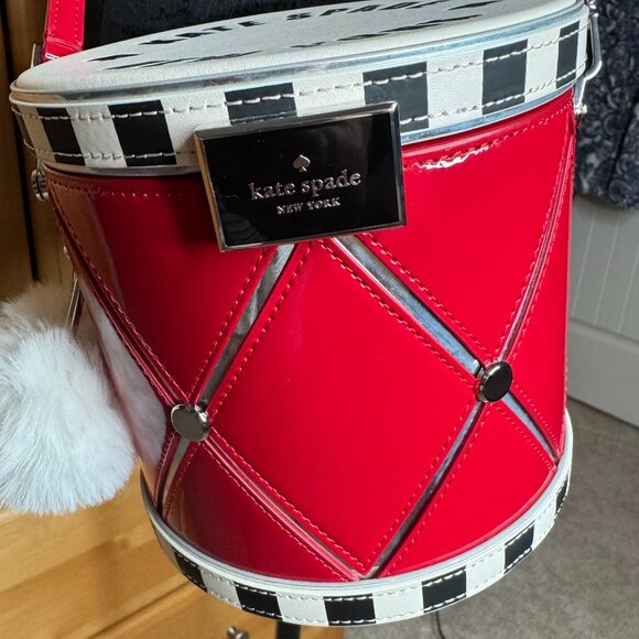 NWT Kate Spade "Oh What Fun Toy Store 3D Drum" Crossbody - Picture 3 of 14